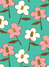 椿柄のパターン｜by アニャン