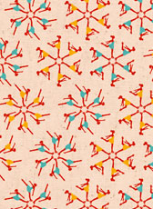 フィギュアスケートの柄のイラストパターン｜by アニャン