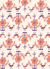 ハンガリー風のイラストパターン｜by アニャン